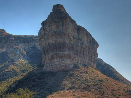 Titanic Rock – overlooking the entrance to Clarens