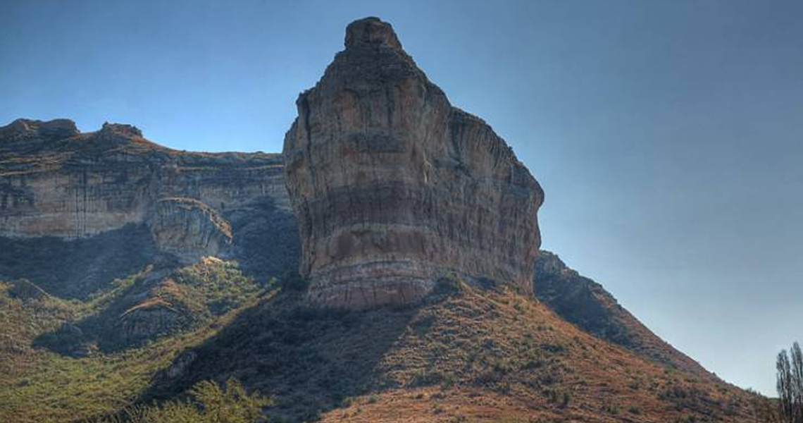 Titanic Rock - overlooking the entrance to Clarens